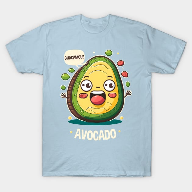 Avocado Guacamole Cinco De Mayo Funny Mexican Fiesta T-Shirt by Ai Wanderer